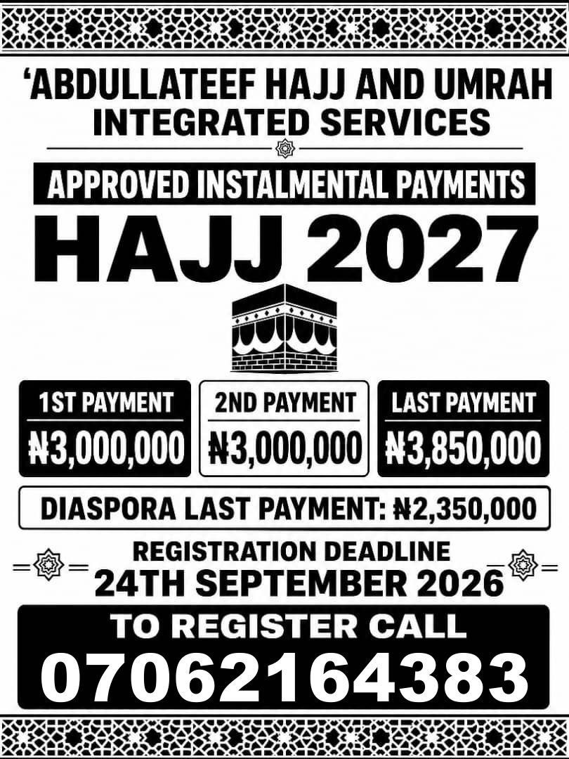 2027 Hajj with Hon. Iyepe - Poster